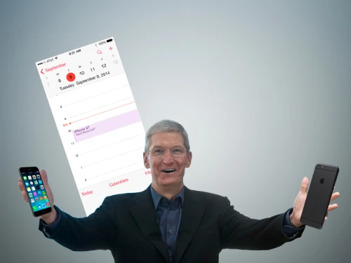 iPhone 6 năm nay hứa hẹn sẽ được trình làng sớm hơn iPhone 5S và 5C năm ngoái. Ảnh: Recode announcmentiphone6codered-7528-140729111