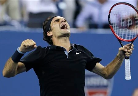 Federer đã vào bán kết Mỹ mở rộng