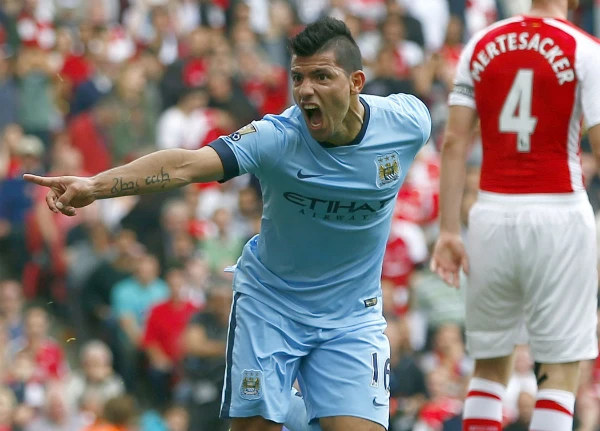 Aguero ghi 10 trong 11 trận đá sân khách gần nhất. Ảnh: Reuters. tag-reuters_1410618452.jpg