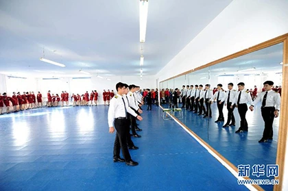 Bên trong lò luyện tiếp viên hàng không Trung Quốc ảnh 6 Bên trong lò luyện tiếp viên hàng không Trung Quốc ảnh 6