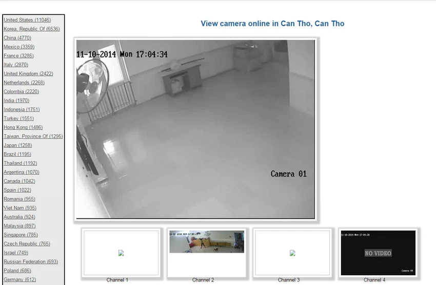 Gần 1.000 webcam tại Việt Nam có thể bị theo dõi ảnh 1 Gần 1.000 webcam tại Việt Nam có thể bị theo dõi ảnh 1