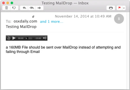 Tuyệt chiêu gửi file dung lượng lớn trên Mac OS X với Mail Drop