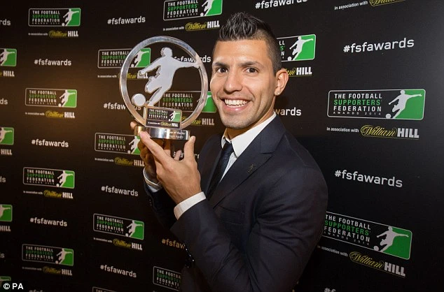 Aguero giật giải cầu thủ hay nhất Premier League 2014 ảnh 1 Aguero giật giải cầu thủ hay nhất Premier League 2014 ảnh 1