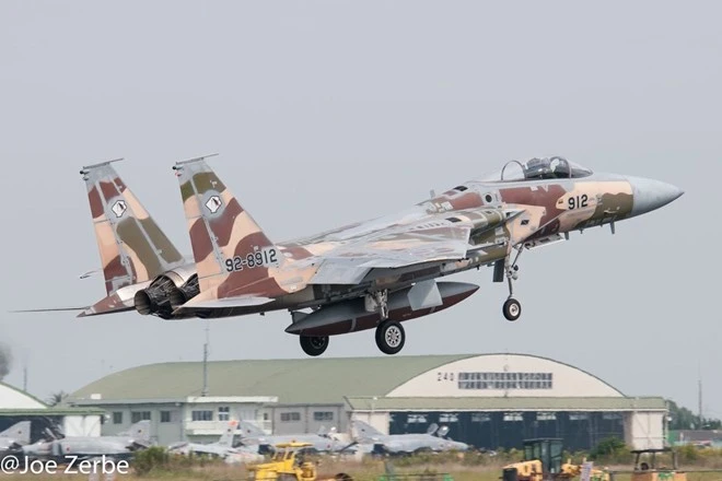 Tiêm kích F-15J sơn màu hoa anh đào tuyệt đẹp ảnh 10 f