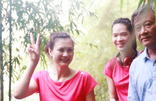 Một Kim Huệ thân thiện và gần gũi ngoài đời sống. Ảnh:Trân Trần. 1_1428398800.jpg