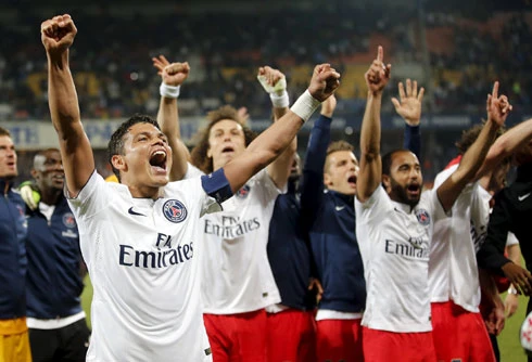 PSG đang là thế lực số một nước Pháp nhờ sự hậu thuẫn tài chính mạnh mẽ của các ông chủ Qatar. Ảnh:Reuters. p1-7654-1431820319.jpg