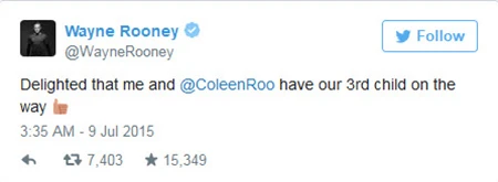 Wayne Rooney sắp đón đứa con thứ 3 ảnh 2 Wayne Rooney sắp đón đứa con thứ 3 ảnh 2