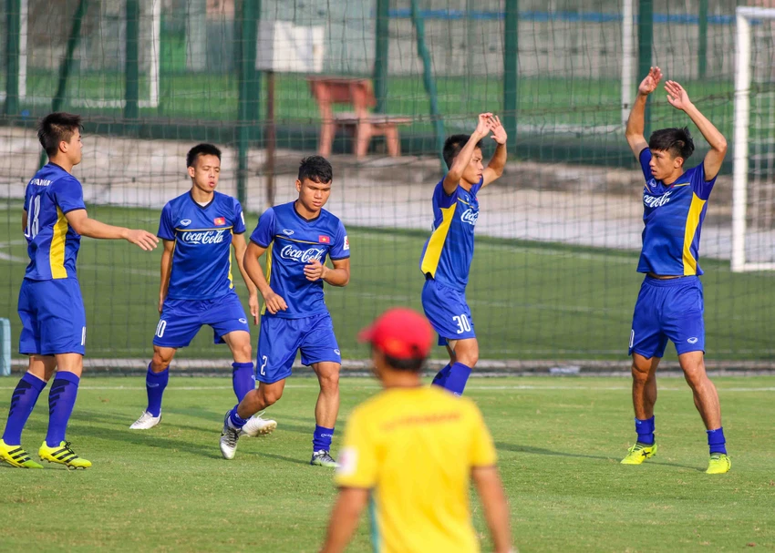 U-23 Việt Nam tập luyện hăng say chờ tái đấu U-23 Uzbekistan ảnh 7