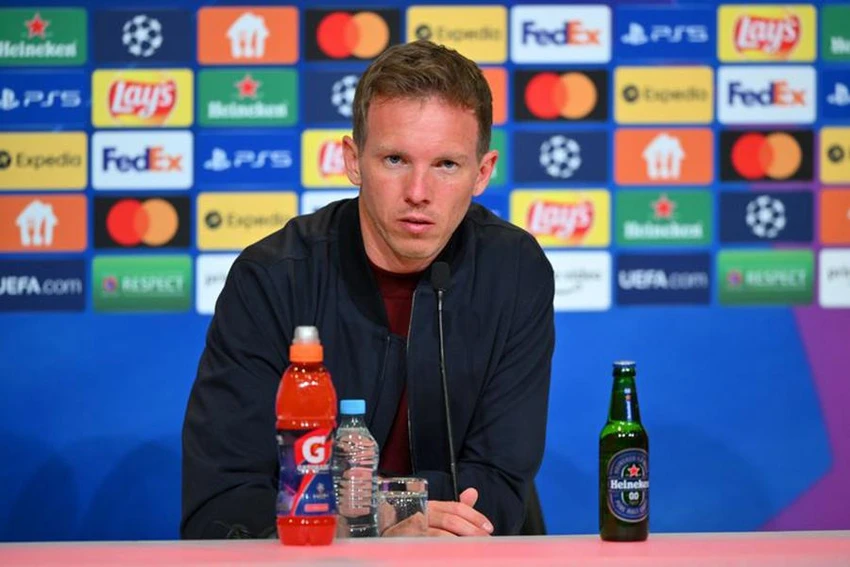 Julian Nagelsmann đổ lỗi cho Muller không thể ghi bàn giúp Bayern Munich kết liễu trận đấu. ẢNH: GETTY Julian Nagelsmann đổ lỗi cho Muller không thể ghi bàn giúp Bayern Munich kết liễu trận đấu. ẢNH: GETTY