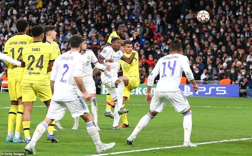 Rudiger đánh đầu ghi bàn thứ hai cho Chelsea. ẢNH: GETTY Rudiger đánh đầu ghi bàn thứ hai cho Chelsea. ẢNH: GETTY