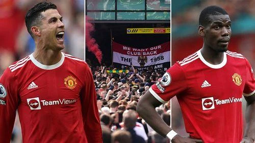 Điểm nhấn trong trận MU gặp Norwich là Ronaldo, Pogba và các fan "quỷ đỏ" phản đối cầu thủ và CLB. ẢNH: MIRROR Điểm nhấn trong trận MU gặp Norwich là Ronaldo, Pogba và các fan "quỷ đỏ" phản đối cầu thủ và CLB. ẢNH: MIRROR