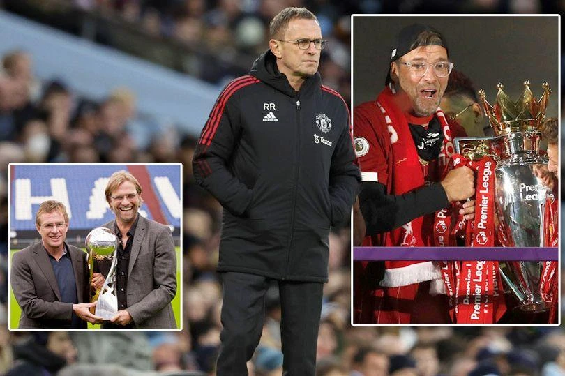 Rangnick sẽ so tài với Klopp tại Anfied khi MU đối đầu với Liverpool vào ngày 20-4. ẢNH: MIRROR