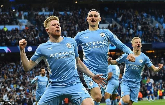 Man City có lợi thế 1 bàn trước trận bán kết lượt về với Real Madrid. ẢNH: EPA Man City có lợi thế 1 bàn trước trận bán kết lượt về với Real Madrid. ẢNH: EPA
