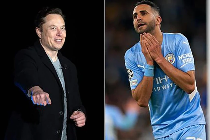 Mahrez lên mạng xã hội gởi lời khẩn cầu đầy hài hước gửi Elon Musk: "Anh ơi, trả lại tài khoản tích xanh cho em". ẢNH: DAILY STAR Mahrez lên mạng xã hội gởi lời khẩn cầu đầy hài hước gửi Elon Musk: "Anh ơi, trả lại tài khoản tích xanh cho em". ẢNH: DAILY STAR
