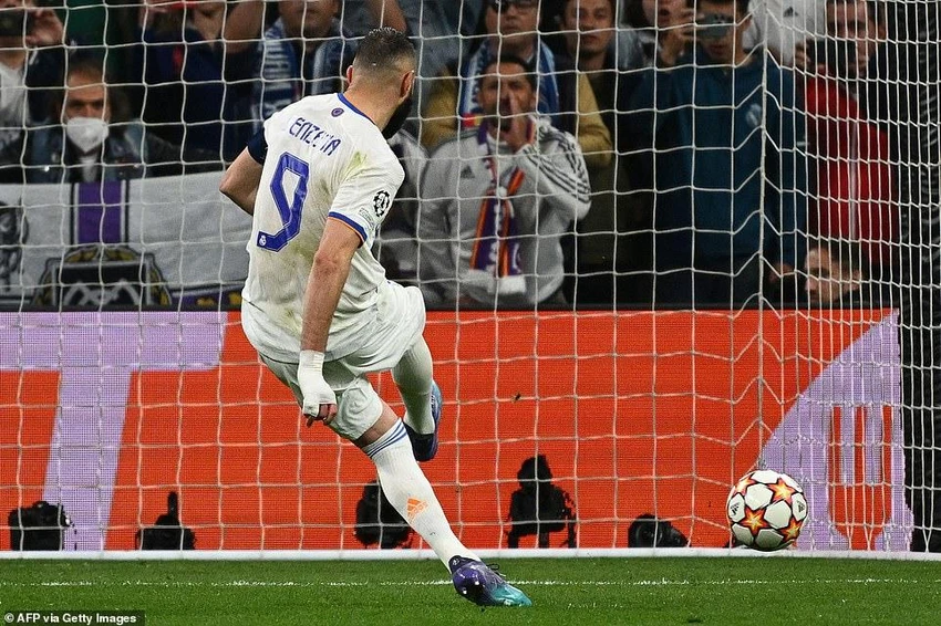Benzema ghi bàn thắng quyết định. ẢNH: GETTY Benzema ghi bàn thắng quyết định. ẢNH: GETTY