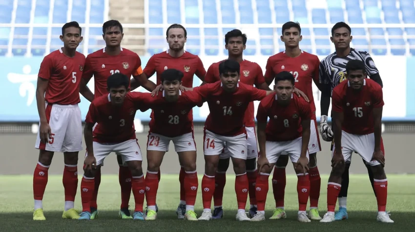 Đội hình U-23 Indonesia. ẢNH: PSSI