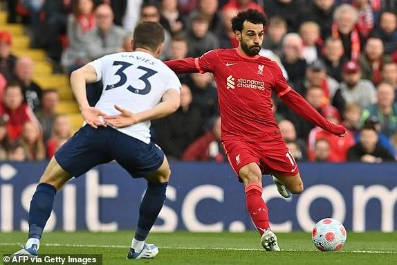 Salah là niềm hi vọng của Liverpool trong việc tìm bàn thắng. ẢNH: GETTY