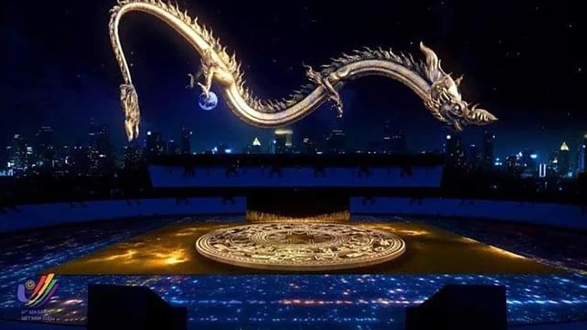 Hình ảnh Rồng bay sẽ là điểm nhấn ấn tượng trong lễ khai mạc SEA Games 31 tại sân vận động quốc gia Mỹ Đình (Hà Nội). Hình ảnh Rồng bay sẽ là điểm nhấn ấn tượng trong lễ khai mạc SEA Games 31 tại sân vận động quốc gia Mỹ Đình (Hà Nội).