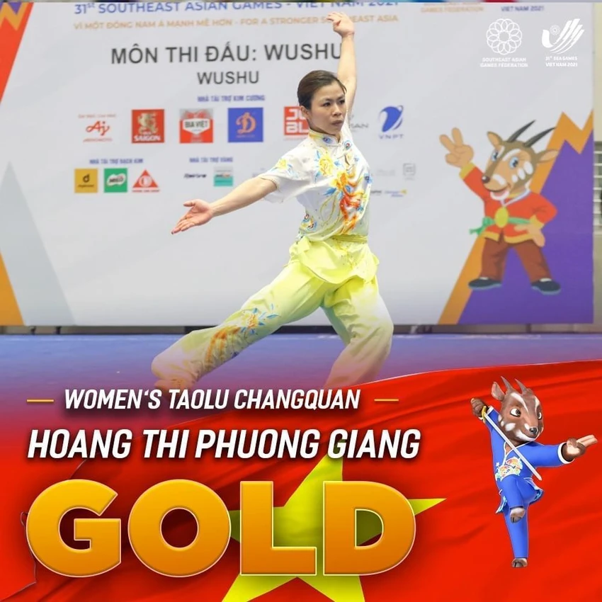 Phương Giang xuất sắc giành HCV SEA Games 31. ẢNH: BTC SEA GAMES 31 Phương Giang xuất sắc giành HCV SEA Games 31. ẢNH: BTC SEA GAMES 31