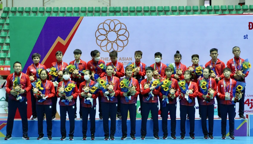 Futsal nữ giành HCB SEA Games. ẢNH: VFF Futsal nữ giành HCB SEA Games. ẢNH: VFF