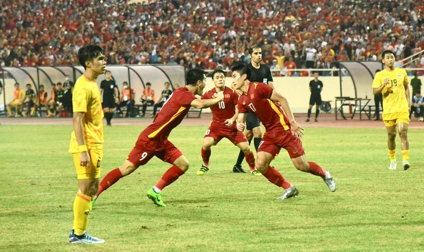 U-23 Việt Nam từng thắng U-23 Thái Lan 1-0 ở chung kết SEA Games 31 cách đây chừng 10 ngày. ẢNH: ANH DUY
