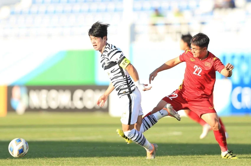 U-23 Việt Nam "ngáng đường" U-23 Hàn Quốc thành công. ẢNH: ANH THỎA U-23 Việt Nam "ngáng đường" U-23 Hàn Quốc thành công. ẢNH: ANH THỎA
