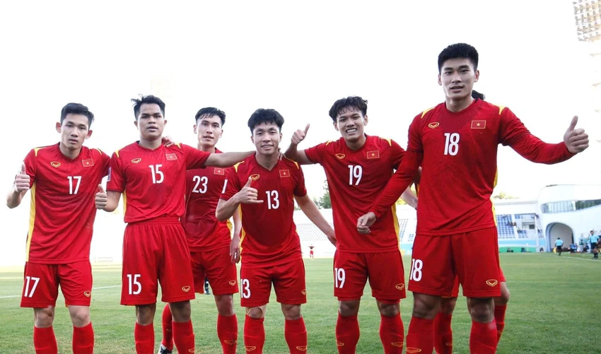 Các cầu thủ U-23 Việt Nam có 45 phút đầu tiên rất thuận lợi. ẢNH: ANH THỎA