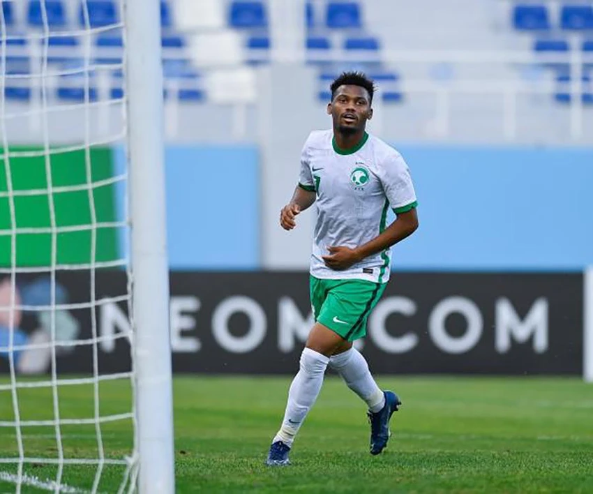Ayman Yahya là ngôi sao của U-23 Saudi Arabia. ẢNH: ALYAUM Ayman Yahya là ngôi sao của U-23 Saudi Arabia. ẢNH: ALYAUM