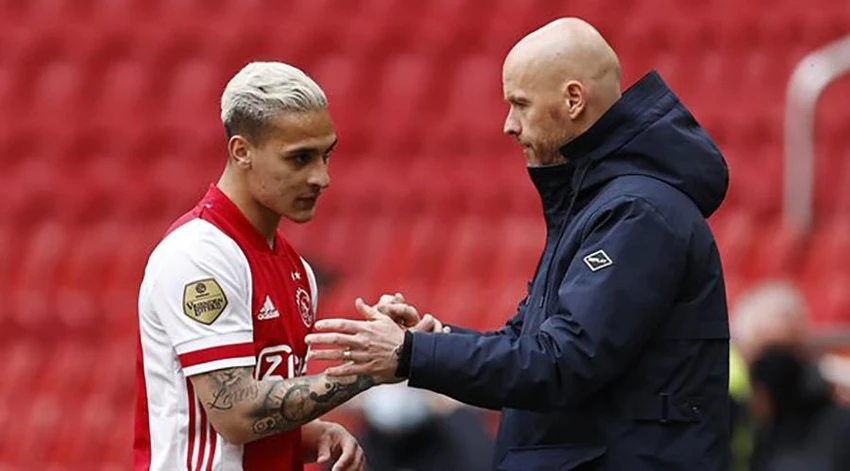 Antony rất muốn hội ngộ với ông thầy Ten Hag tại Man United. ẢNH: GETTY