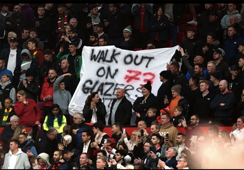 Các fan MU đã biểu tình kêu gọi nhà Glazer out trong nhiều năm qua. ẢNH: PA