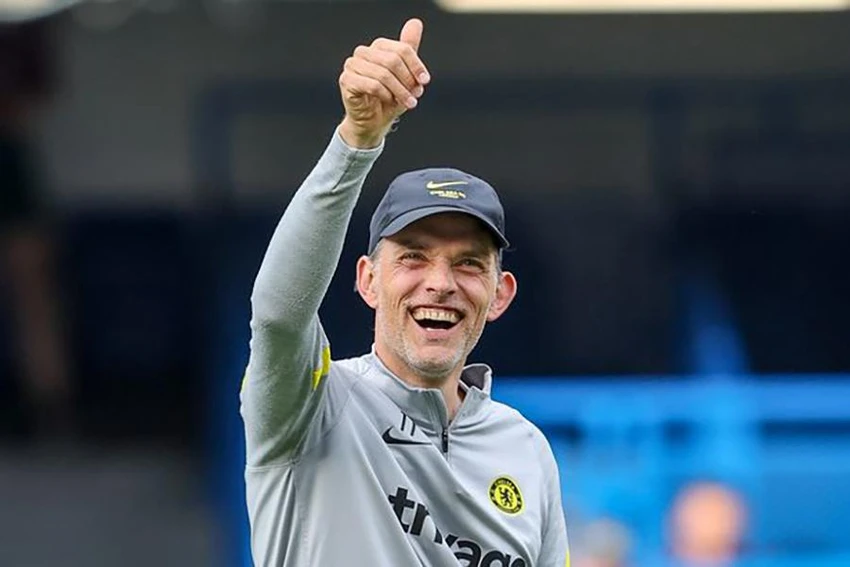 HLV Thomas Tuchel sẽ rất vui khi có sự phục vụ của Raphinha. ẢNH: GETTY HLV Thomas Tuchel sẽ rất vui khi có sự phục vụ của Raphinha. ẢNH: GETTY