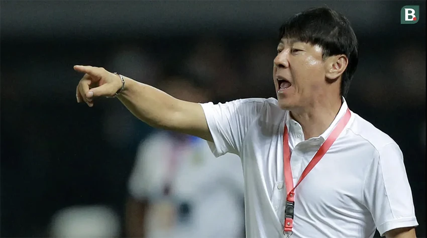 Shin Tae-yong đặt mục tiêu giúp Indonesia vô địch AFF Cup. ẢNH: BOLA