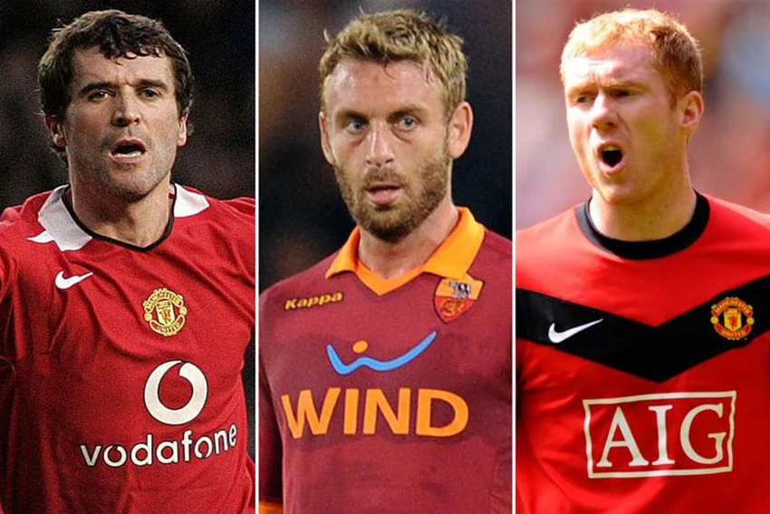 De Rossi không muốn sang MU vì Keane và Scholes quá xuất sắc. ẢNH: MIRROR De Rossi không muốn sang MU vì Keane và Scholes quá xuất sắc. ẢNH: MIRROR