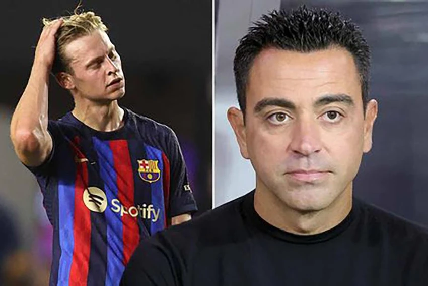 Barcelona muốn đẩy De Jong ra đi nhưng tiền vệ người Hà Lan này không muốn đi. ẢNH: DAILY STAR Barcelona muốn đẩy De Jong ra đi nhưng tiền vệ người Hà Lan này không muốn đi. ẢNH: DAILY STAR