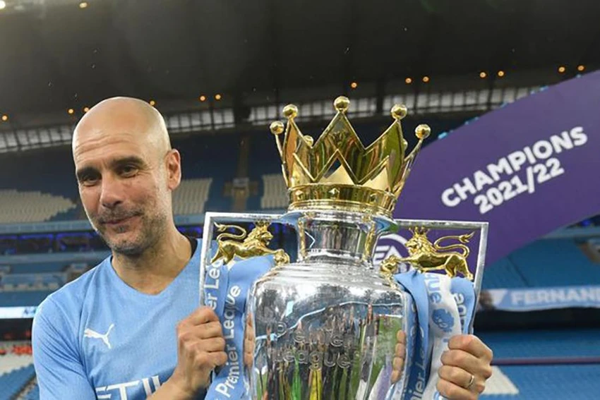 Pep Guardiola đã giành 4 Premier League cùng Man City trong 5 mùa giải qua. ẢNH: GETTY Pep Guardiola đã giành 4 Premier League cùng Man City trong 5 mùa giải qua. ẢNH: GETTY