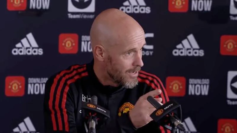 Ten Hag luôn khẳng định Ronaldo có trong kế hoạch của ông tại Man Utd mùa tới. ẢNH: GETTY Ten Hag luôn khẳng định Ronaldo có trong kế hoạch của ông tại Man Utd mùa tới. ẢNH: GETTY