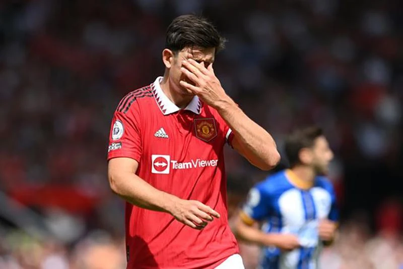 Maguire ôm mặt thất vọng. ẢNH: GETTY Maguire ôm mặt thất vọng. ẢNH: GETTY