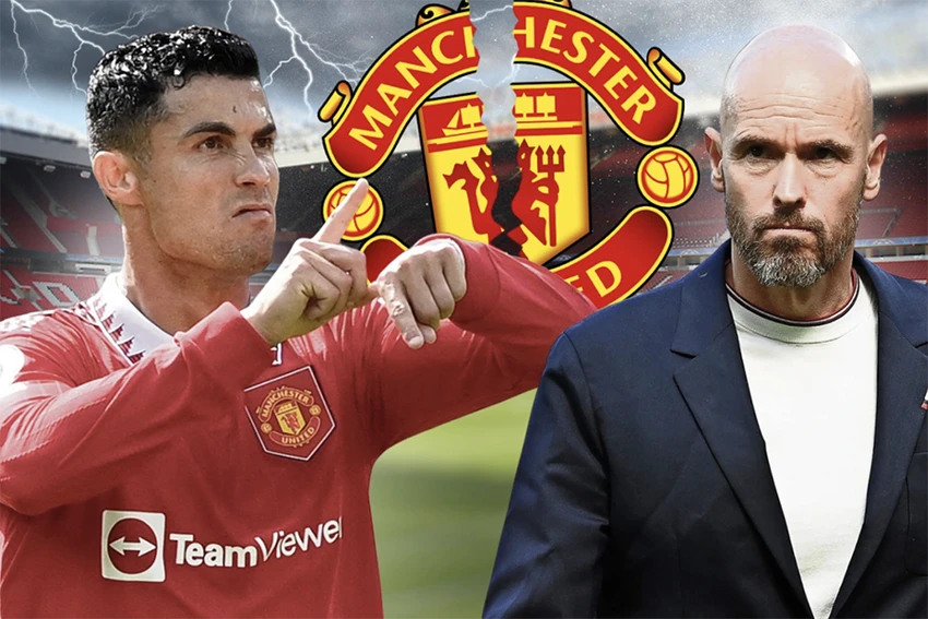 Ronaldo vẫn muốn rời Man Utd dù Ten Hag coi anh là một phần quan trọng trong quá trình tái thiết đội bóng. ẢNH: SUN SPORTS