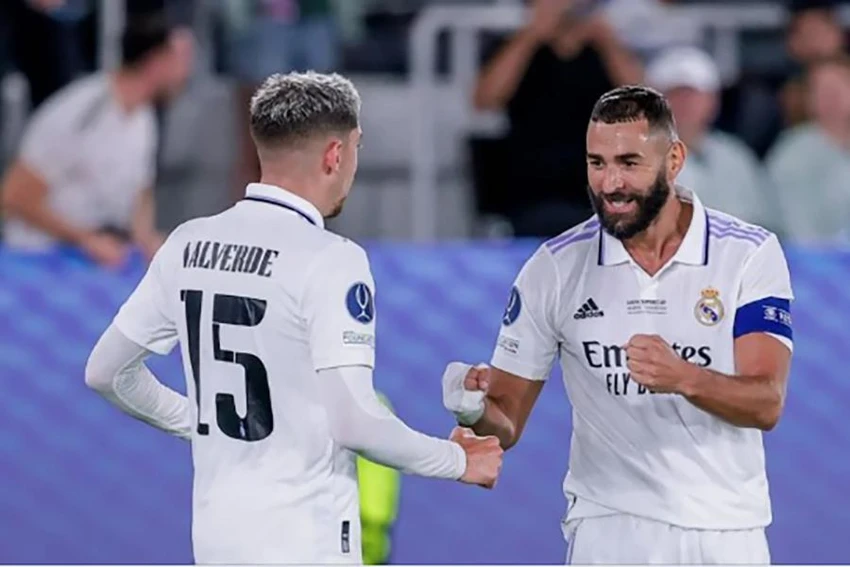 Benzema vẫn là chân sút số 1 của Real ở đấu trường châu Âu. Ảnh: AP Benzema vẫn là chân sút số 1 của Real ở đấu trường châu Âu. Ảnh: AP