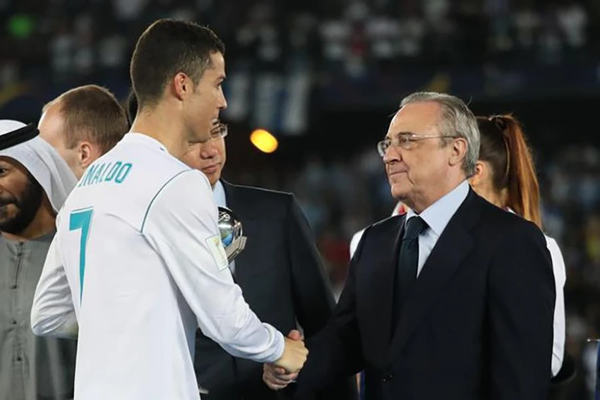 Ronaldo cảm nhận rõ thái độ của Perez với anh đã thay đổi. ẢNH: GETTY Ronaldo cảm nhận rõ thái độ của Perez với anh đã thay đổi. ẢNH: GETTY