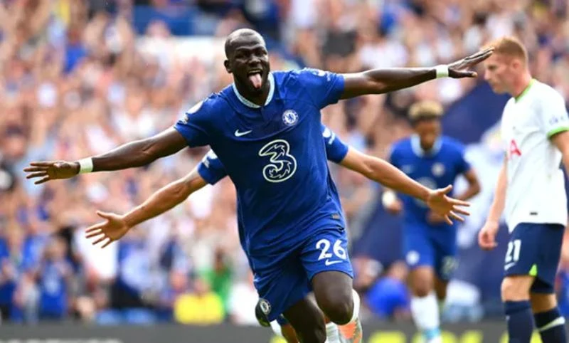 Tân binh của Chelsea có tình huống tỏa sáng, giúp The Blues vươn lên dẫn trước. Ảnh: Getty