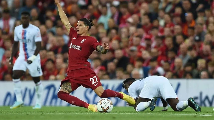 Dù bị đánh giá thấp hơn nhưng Crystal Palace đã có trận đấu hay tại sân Anfield. Ảnh: Getty