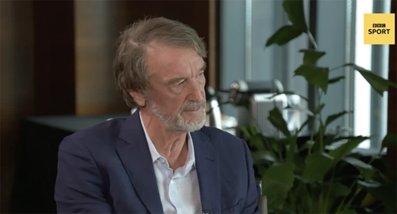Sir Jim Ratcliffe tin rằng nhà Glazer không có kế hoạch bán Man United. ẢNH: BBC SPORTS