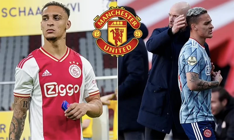 Việc Antony tái ngộ với ông thầy Ten Hag ở Old Trafford chỉ còn là vấn đề thời gian. ẢNH: DAILY MAIL Việc Antony tái ngộ với ông thầy Ten Hag ở Old Trafford chỉ còn là vấn đề thời gian. ẢNH: DAILY MAIL