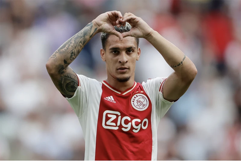 Trái tim Antony không còn nằm ở Ajax. ẢNH: SUN SPORTS Trái tim Antony không còn nằm ở Ajax. ẢNH: SUN SPORTS