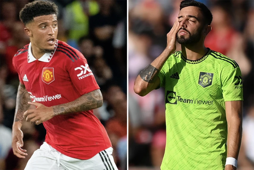 Các cầu thủ MU chạy như chưa từng được chạy. ẢNH: SUN SPORTS Các cầu thủ MU chạy như chưa từng được chạy. ẢNH: SUN SPORTS