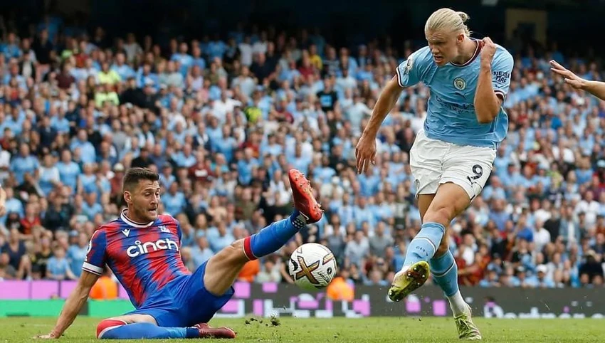 Erling Haaland sẽ nâng cao thành tích ghi bàn của mình. Ảnh: Getty