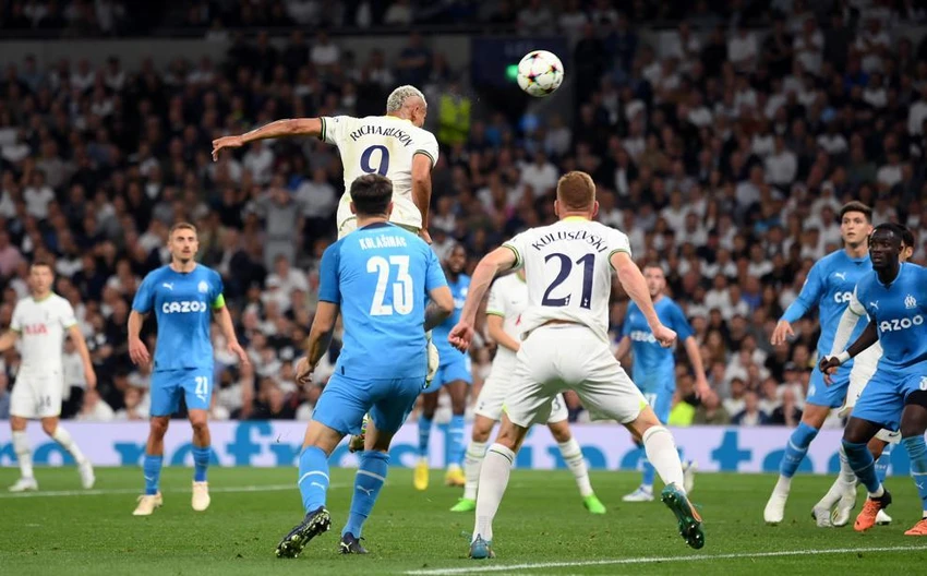 Richarlison có cú đúp giúp Tottenham giành chiến thắng trước Marseille. Ảnh: UEFA