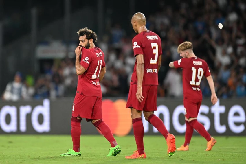 Liverpool thảm bại trước Napoli. Ảnh: UEFA