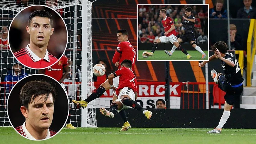 MU nhận thất bại đau đớn trước Real Sociedad trong trận đấu mà Cristiano Ronaldo đá cả trận. ẢNH: MIRROR MU nhận thất bại đau đớn trước Real Sociedad trong trận đấu mà Cristiano Ronaldo đá cả trận. ẢNH: MIRROR